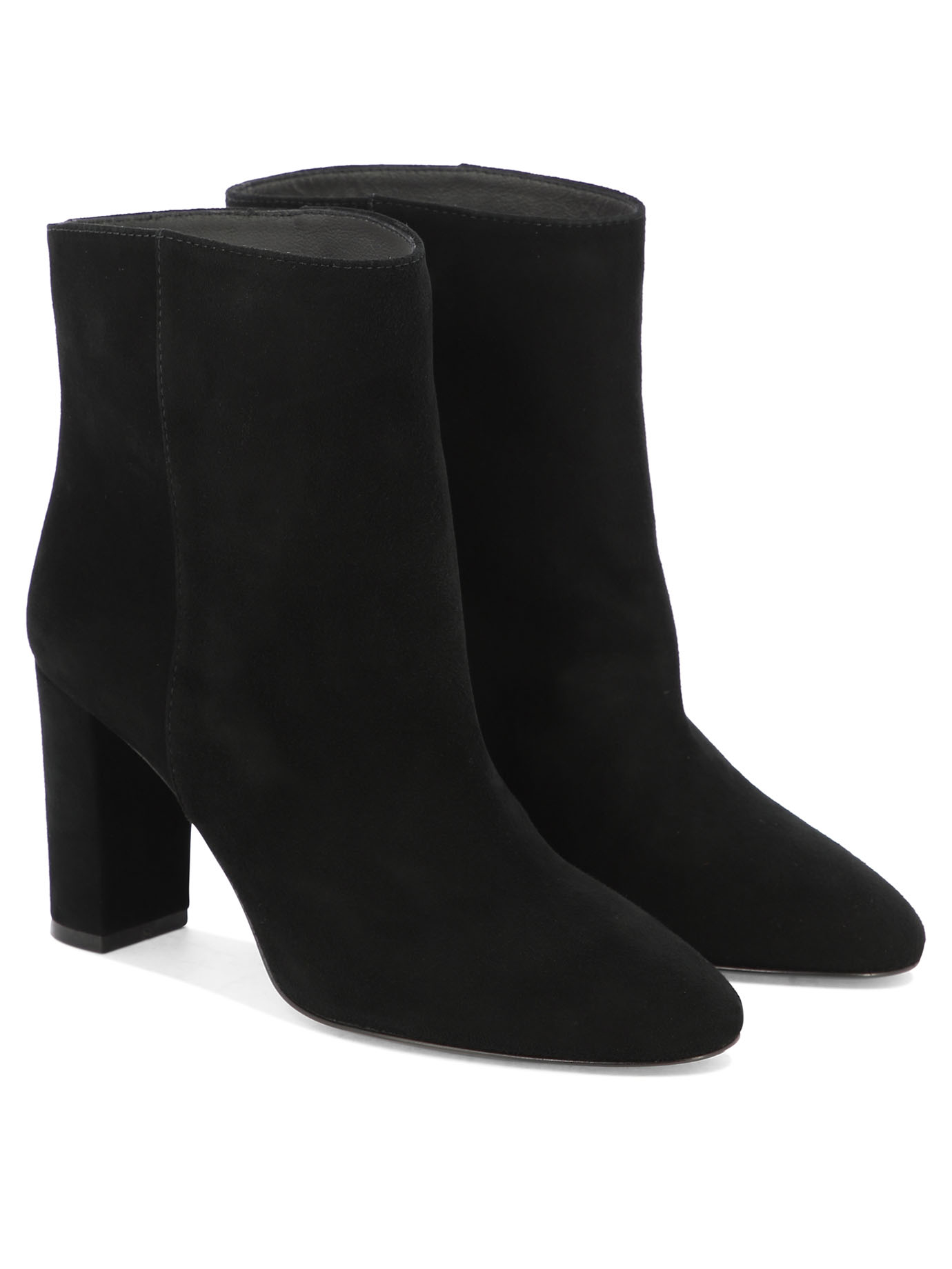 VIA ROMA 15 Black   Camoscio ankle boots